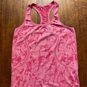 lululemon athletica Pink Abstract Tank Top